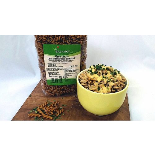 Balance Food Tjestenina Spirali - Sa slanutkom i lanenim sjemenkama 250 g (Bez glutena, smanjenim udjelom ugljikohidrata, bez jaja)