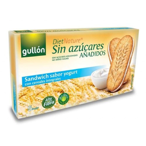 Gullón Sandwich okus jogurta - jogurt, jutarnji sendvič keks, bez šećera, 220 g