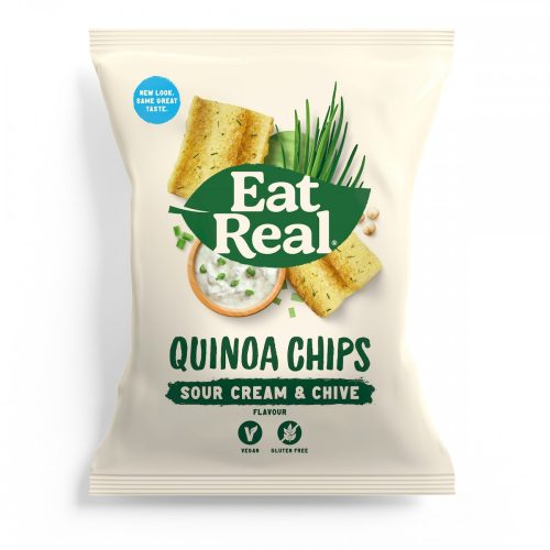 Eat Real Čips od kvinoje s okusom kiselog vrhnja i vlasca 30g