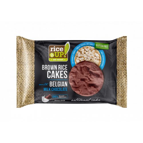 Riceup pločica od integralne smeđe riže s mliječnom čokoladom 30 g