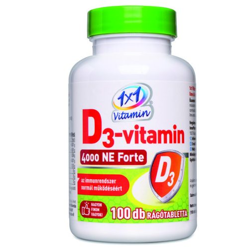 1x1 Vitamin Vitamin D3 4000 NE Forte s okusom limete sa zaslađivačima (100 kom)
