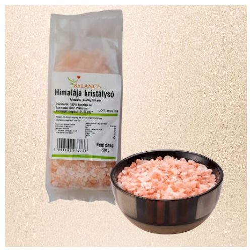 Himalajska sol, ružičasta, gruba, 500g (3-5 mm, kristal)