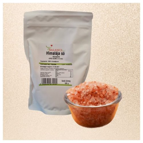 Himalajska sol, ružičasta, sitnog zrna 500g (1-2 mm).