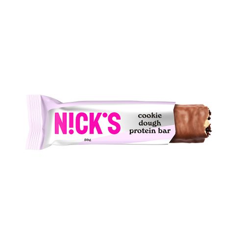 Nick's proteinska pločica, okus tijesto za keks/čokoladni biskvit, 50g