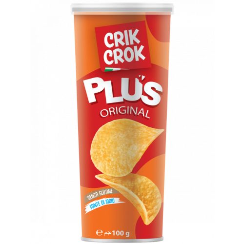Crik Crok čips, original, slani, bez glutena, 100g