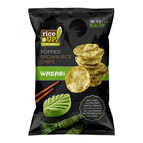 Rice up, rižini čips s okusom wasabija, 60g.