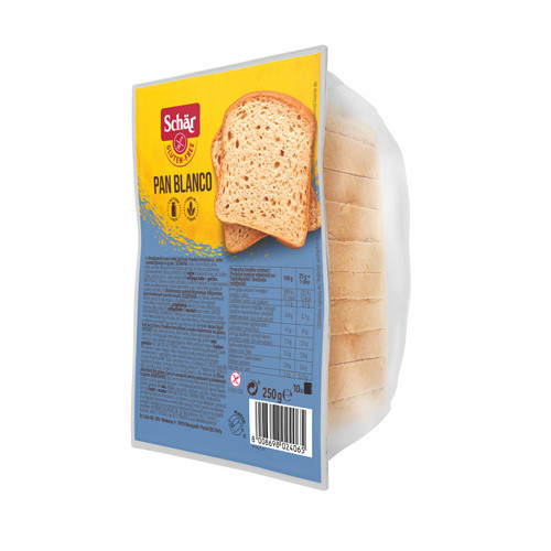 Schar Pan Blanco kruh, bez glutena, bez laktoze, 250 g.