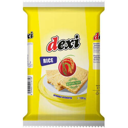 Dexi, ekstrudirani rižin kruh, 100 g (12 šnita)