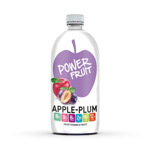 Power Fruit napitak s okusom jabuke i šljive, obogaćen B vitaminima i guaranom, 750 ml