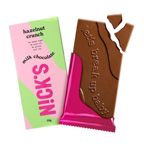 Nick's hazelnut crunch pločica čokolade, kikiriki, 75g