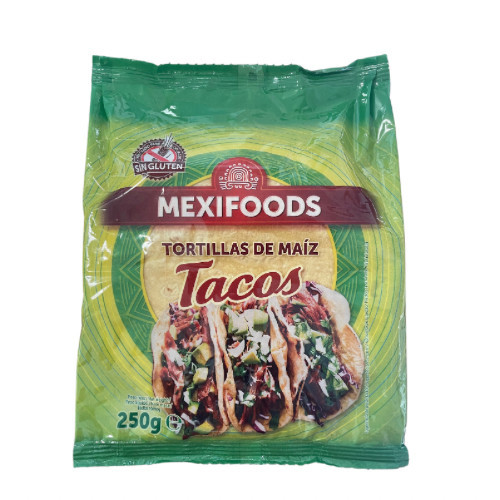 MEXIFOODS Tortilla - kukuruzna, bez glutena, 16 cm, 250 g (10 kom./pakiranje) 