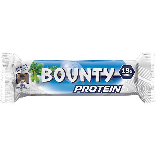 Bounty, proteinska čokoladna pločica, proteinski štapić, 52g.